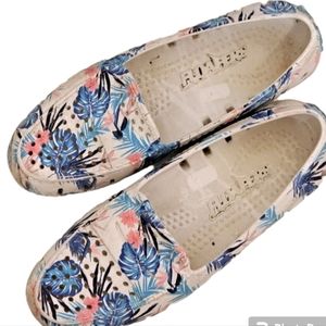 FLOAFERS Women's tropical print floafers